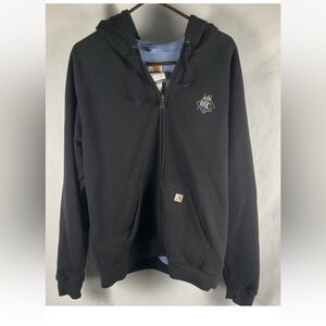 Carhartt Women’s 2x Black Thermal Lined Full‎ Zip Hoodie Jacket Workwear Durable